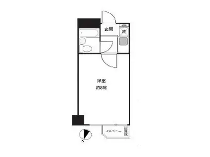 ヴィラロイヤル三番町(1K/3階)の間取り写真