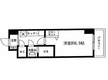 アイビーフラッツ台東(1K/5階)の間取り写真