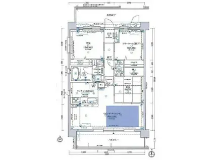ラウロ相川リーヴァ(3LDK/3階)の間取り写真