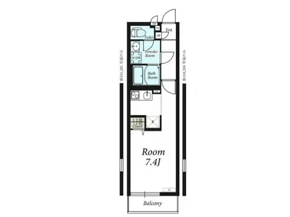 リブリ・Tメゾン(1K/2階)の間取り写真