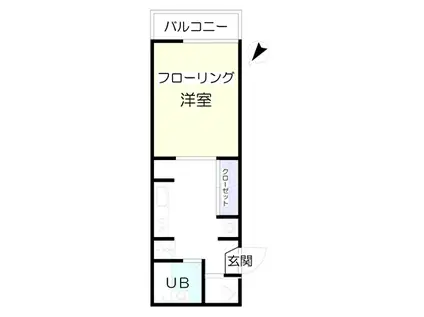 メゾン吉田(ワンルーム/3階)の間取り写真