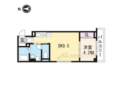 ボ・ソレイユ(1LDK/3階)の間取り写真