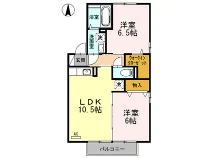 セジュールみのり(2LDK/2階)の間取り写真