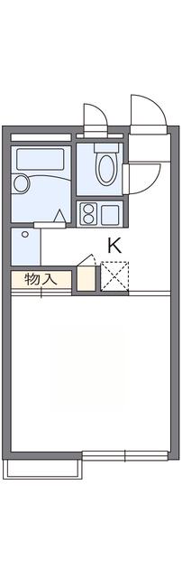 レオパレスベルフォール(1K/2階)の間取り写真
