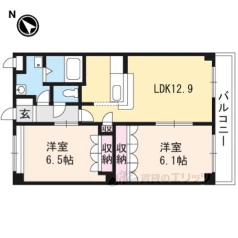 エル・アールK(2LDK/2階)の間取り写真