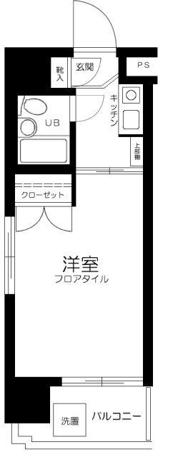 ハイタウン大森第2(ワンルーム/5階)の間取り写真