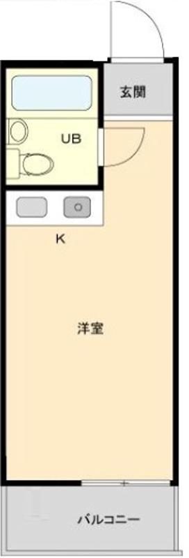 パレドール文京第3(ワンルーム/5階)の間取り写真