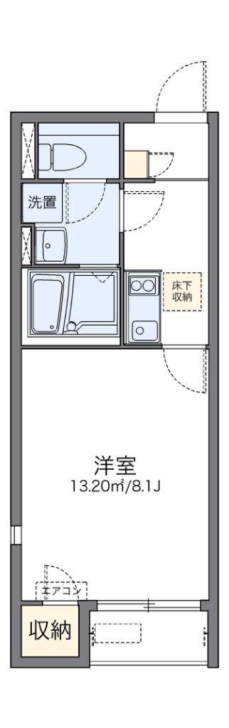 レオネクスト杉(1K/1階)の間取り写真
