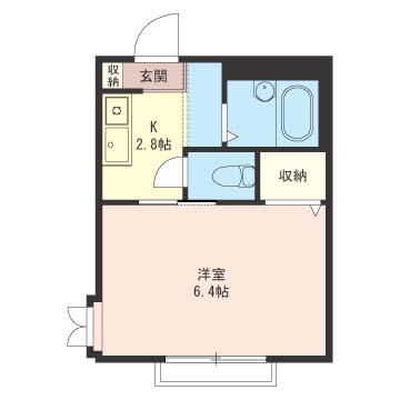 シャーメゾンROSE(1K/2階)の間取り写真