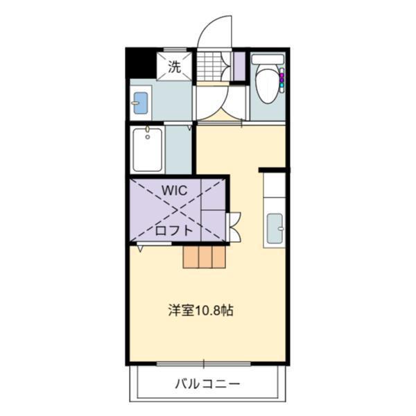 ソレアード権現(ワンルーム/3階)の間取り写真