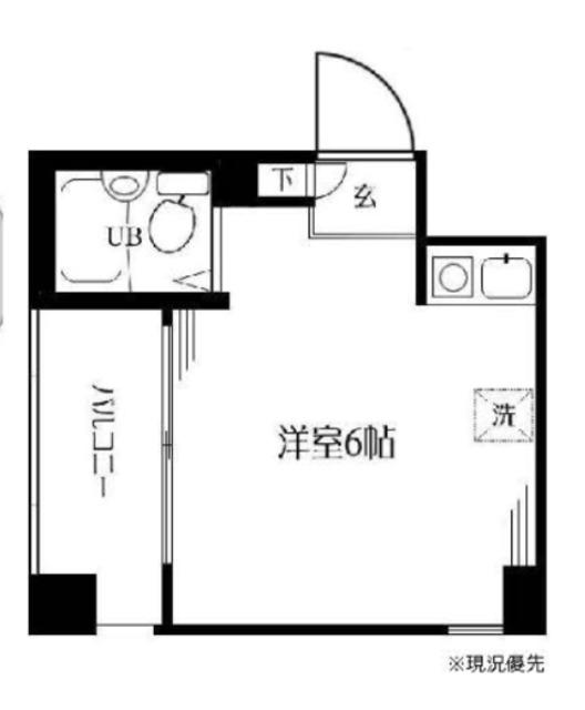 モンテリーブロ貝塚(ワンルーム/4階)の間取り写真