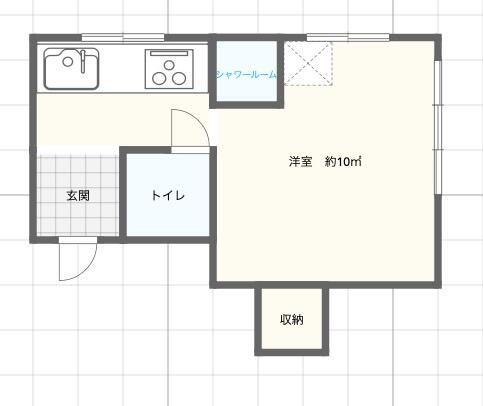 土谷マンション(ワンルーム/3階)の間取り写真