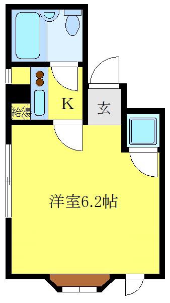 MOAビル(1K/3階)の間取り写真