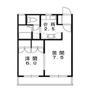 シャトーリバティ(1LDK/1階)の間取り写真