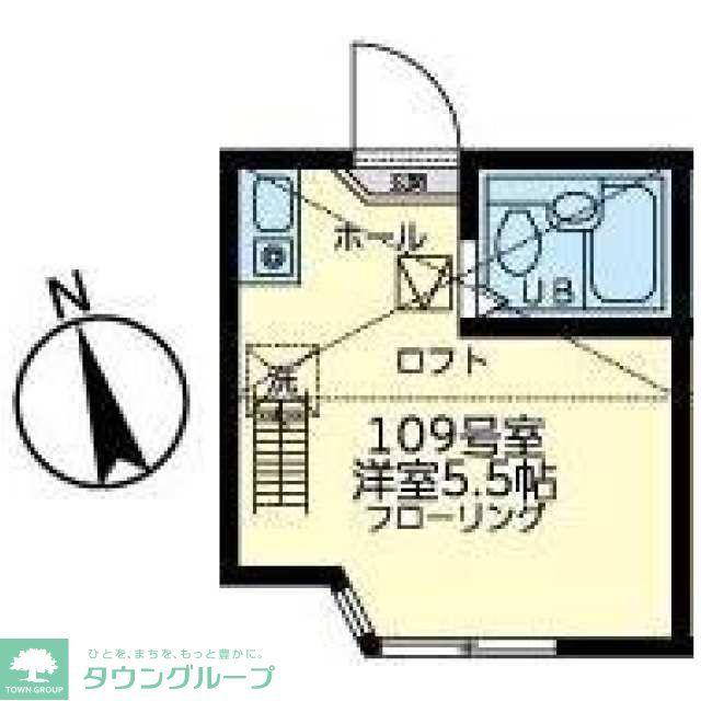 ユナイト南太田ケリースレーター(ワンルーム/1階)の間取り写真