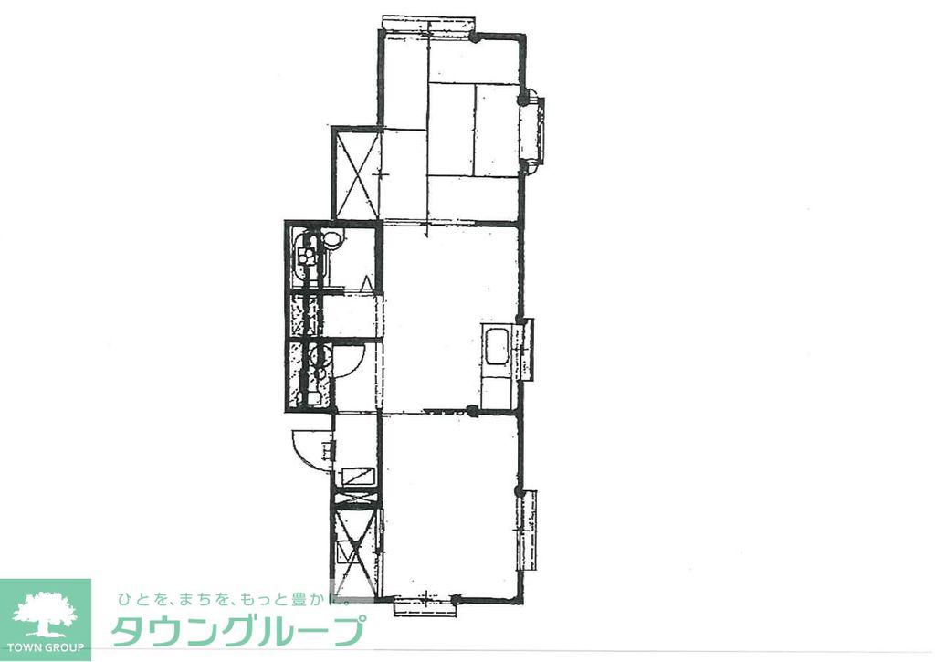 コマ・コーポ弐番館(2DK/1階)の間取り写真