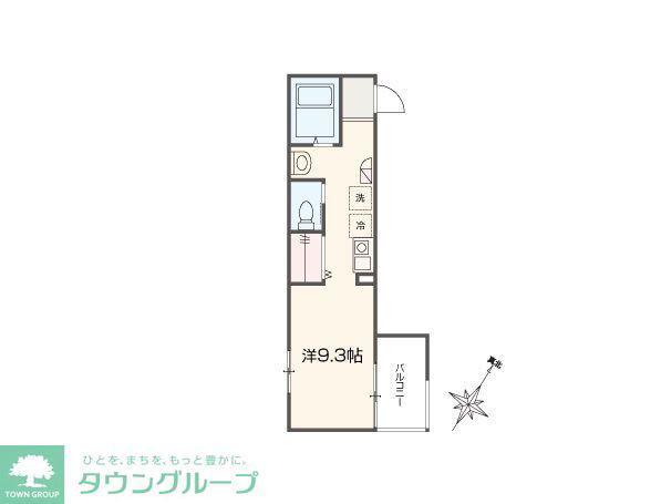 MELLAS相武台前IV(ワンルーム/2階)の間取り写真
