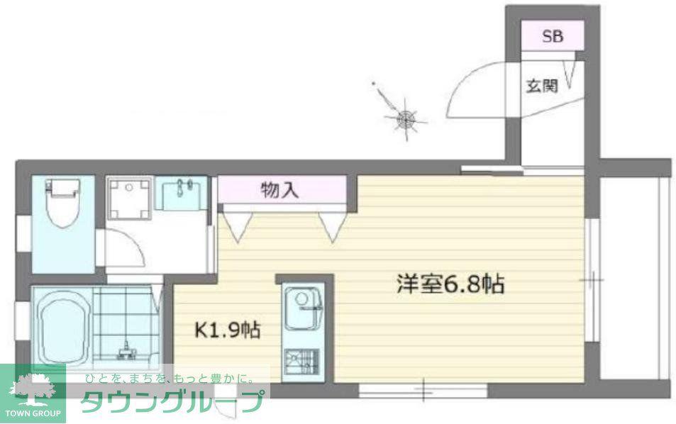 T&NS 目白II(1K/3階)の間取り写真