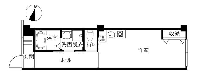 FERIX・ASAGIRI(ワンルーム/1階)の間取り写真