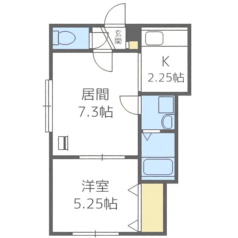 REN SPACE美園(1LDK/3階)の間取り写真