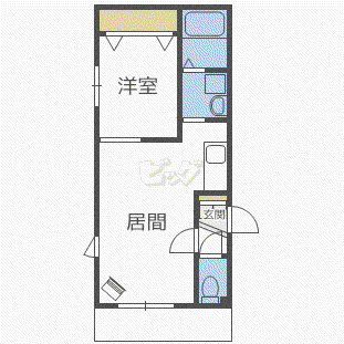 SIRIPA KOTONI3-4(1LDK/3階)の間取り写真