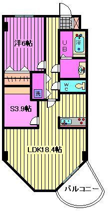 エマ―レ与野本町(1SLDK/2階)の間取り写真