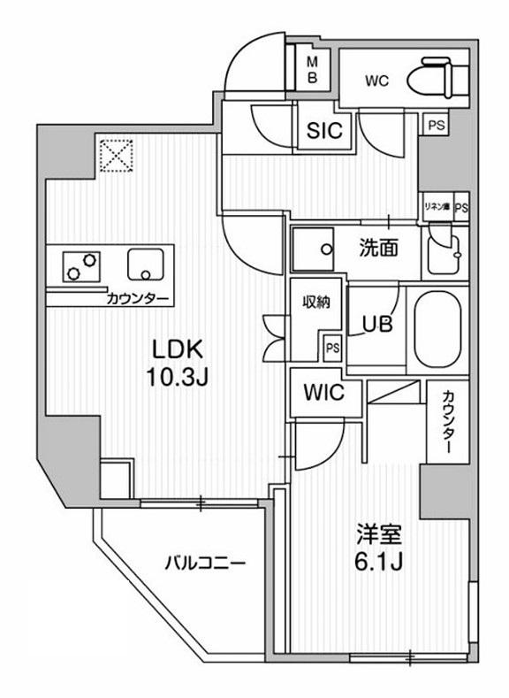 SYFORME浅草II SYFORME浅草II(1LDK/4階)の間取り写真