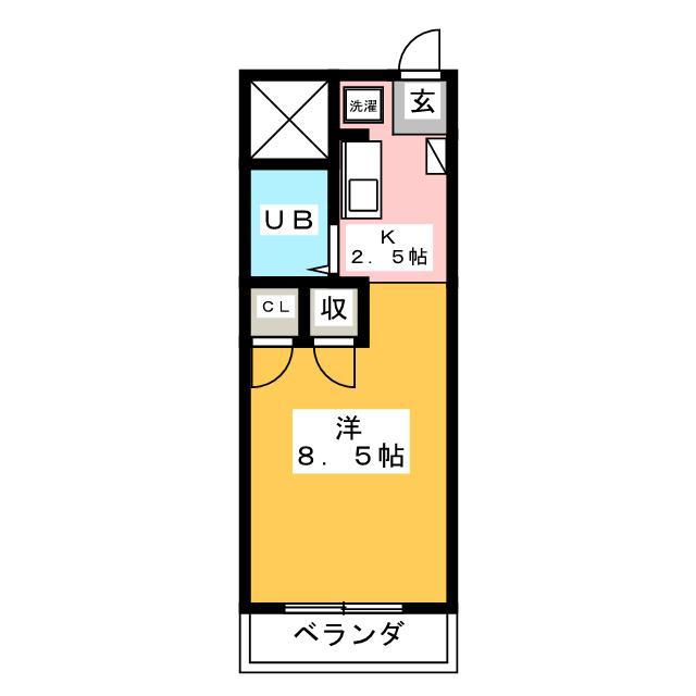 レジデンスTL西荘(1K/5階)の間取り写真