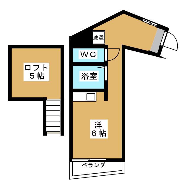 カーサビアンコ船橋(ワンルーム/3階)の間取り写真