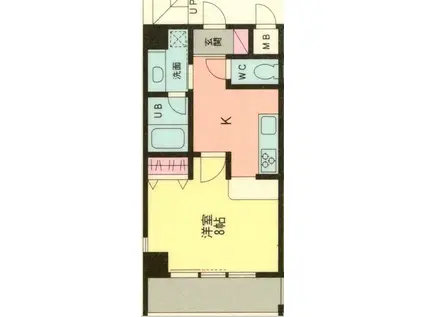 シャルマンドミール(1K/2階)の間取り写真