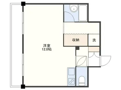 MARINA BAY NAGASAKI(ワンルーム/4階)の間取り写真