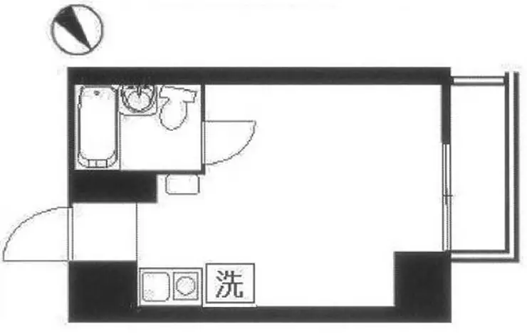 西横浜クリス・コーポ 7階階 間取り