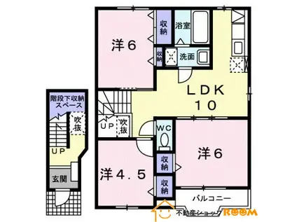 ファミールメゾンA(3LDK/2階)の間取り写真