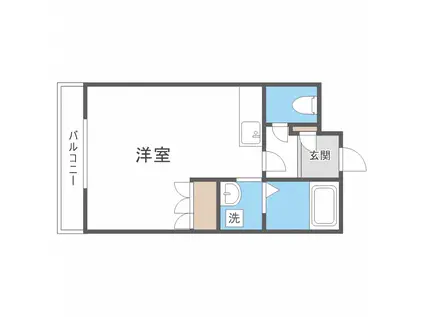 M・MMOTOMACHI(ワンルーム/4階)の間取り写真