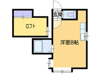 K&N新札幌(1LDK/3階)の間取り写真