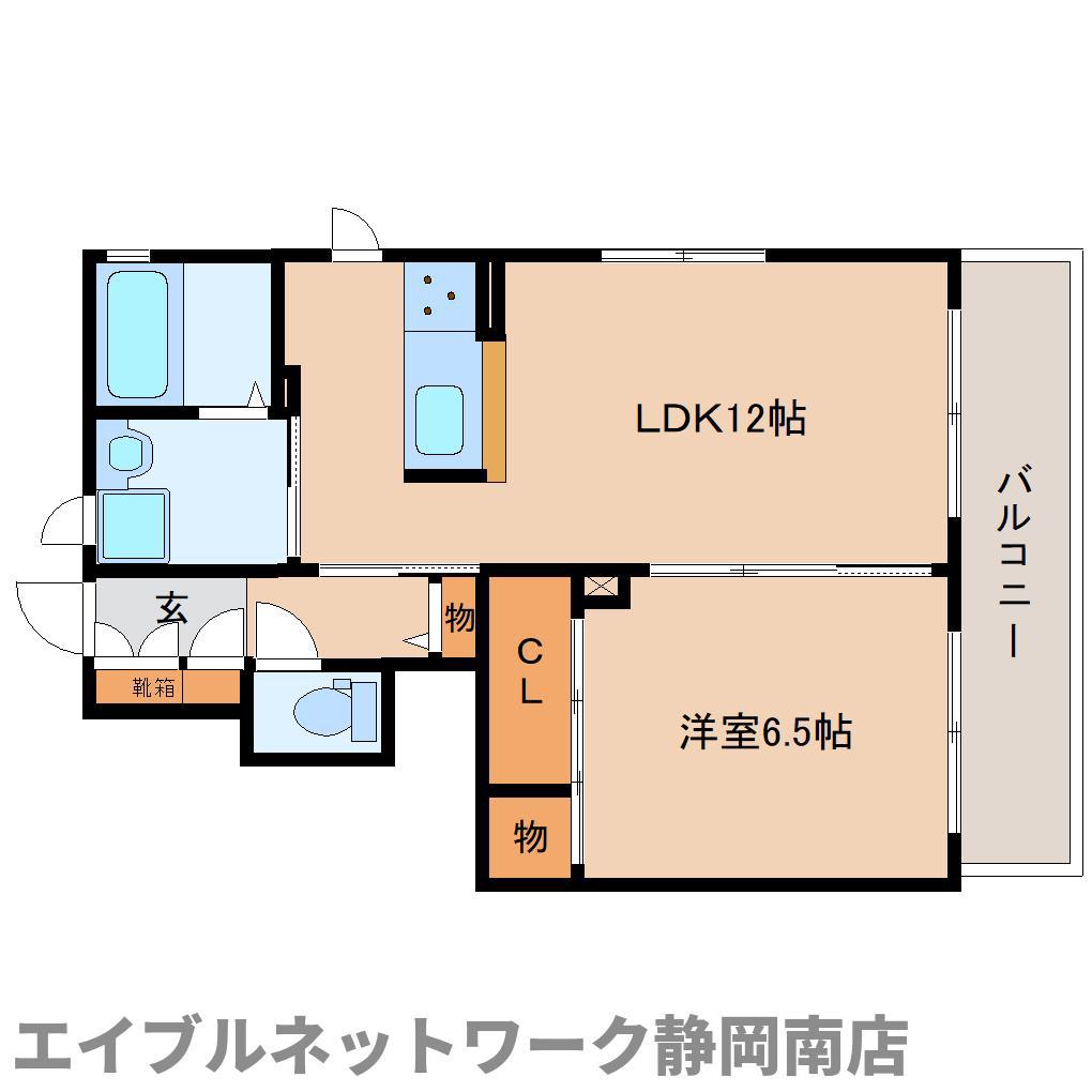 フィオーレNE棟(1LDK/1階)の間取り写真