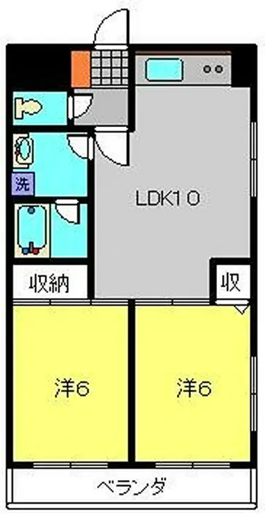グランドール東寺尾 1階階 間取り