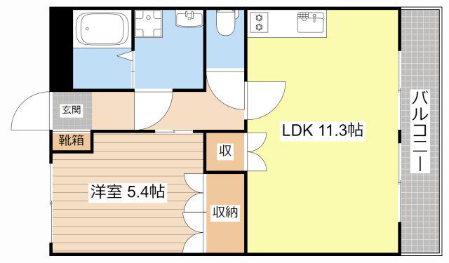 近江鉄道本線 愛知川駅 徒歩50分 2階建 築18年(1LDK/2階)の間取り写真