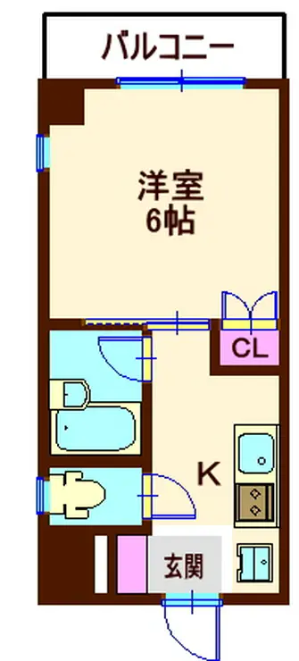 フロンティアコンフォート白楽 4階階 間取り