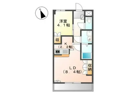 カサ・セピア(1LDK/1階)の間取り写真