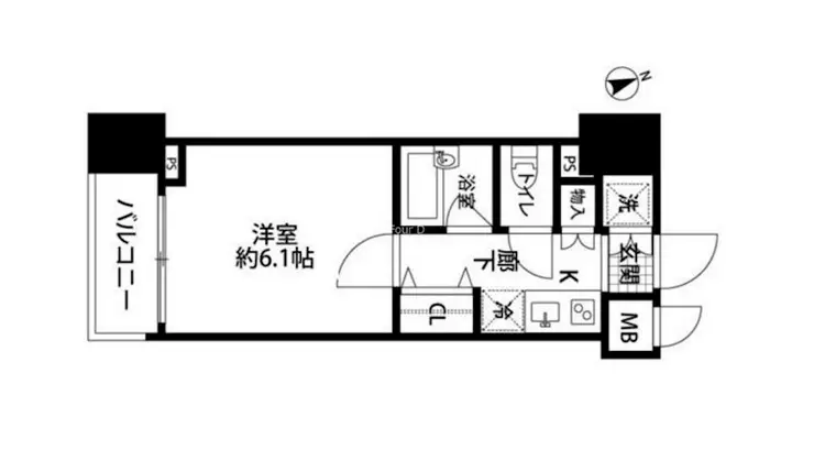 ガリシア銀座イースト 7階階 間取り