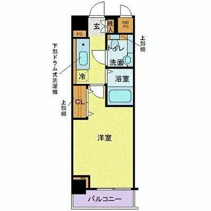 メゾン・ド・ヴィレ恵比寿 6階階 間取り