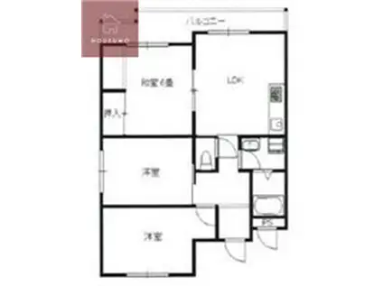 ジョイフルオオイシ3号館(3LDK/3階)の間取り写真