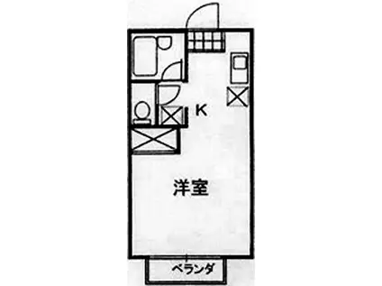 れらはるせ(1K/1階)の間取り写真