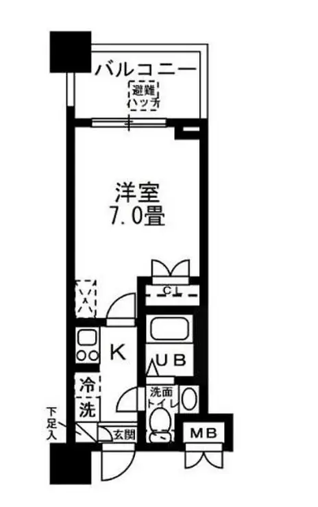 レジディア錦糸町 4階階 間取り