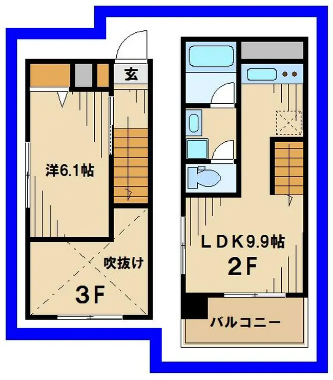 ZOOM調布 2階階 間取り