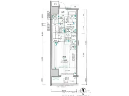 デュオステージ新高円寺(1K/9階)の間取り写真