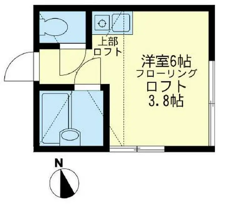 ユナイト鶴見バレンシアの丘 1階階 間取り