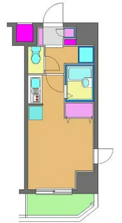 エスコート麻布十番 8階階 間取り