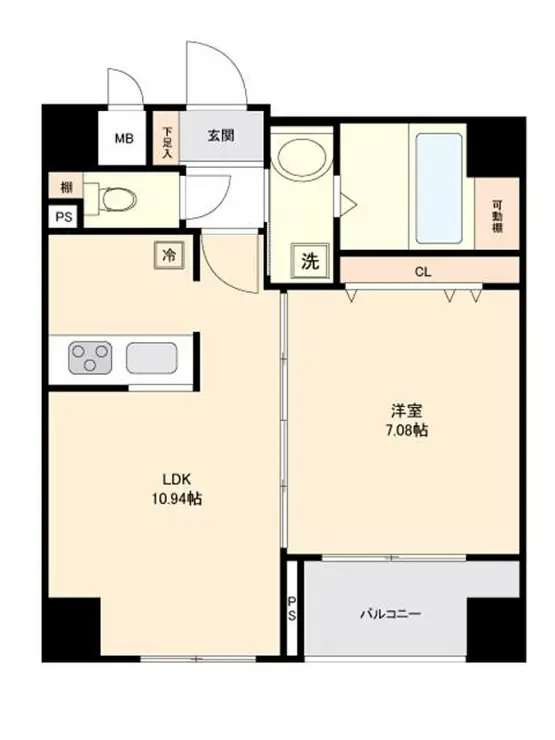 ドルチェ京橋・壱番館 7階階 間取り